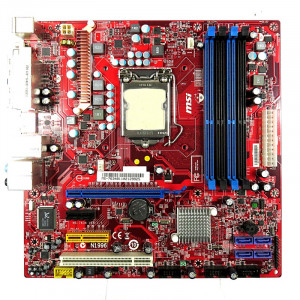 Placa de baza MSI MS-7634, Intel H55, LGA1156, 4x DDR3, 4x SATA II, ATX, DVI, Ventilator 92mm inclus - Img 1