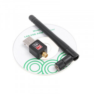 Placa retea Wireless USB 2.0 2dBi cu antena, 2.4GHz, 150Mbps - Img 2