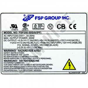 Sursa 250W FSP GROUP, FSP250-50SAV(PF) MINI, SATA, Molex, ideala pentru benzile de LED-uri - Img 4