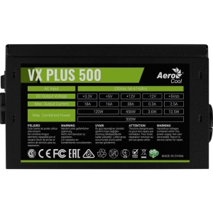 Sursa Aerocool VX Plus Stealth 500 500W neagra - Img 2