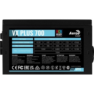 Sursa Aerocool VX Plus Stealth 700 700W neagra iluminare RGB - Img 4