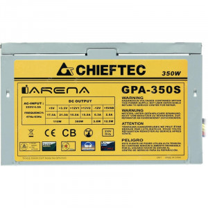 Sursa Chieftec iArena GPA-350S, 3x SATA, 2x Molex, PFC Activ, Vent. 120mm - Img 2