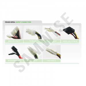 Sursa FSP 600W FSP600-80PSA, 4x SATA, 3x Molex, 3x PCI-Express, Eficienta 80+ Bronze - Img 3