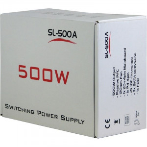 Sursa Inter-Tech 500W SL-500, 3x SATA, 2x Molex, Ventilator 120mm, PFC - Img 3