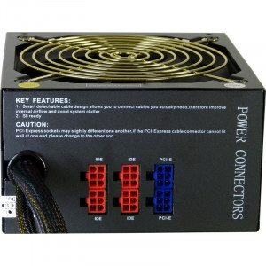 Sursa Inter-Tech Energon CM 750W, Modulara, 8x SATA, 2x 6+2 PCI-E, 3x Molex, Vent 120 mm, PFC Activ - Img 5