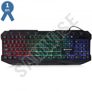 Tastatura Gaming FanTech K10, iluminata, USB, 8 taste multumedia - Img 1