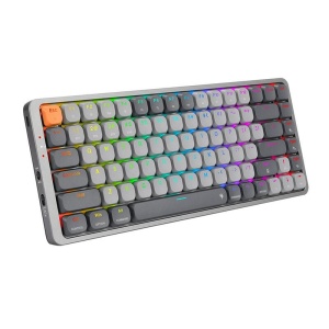 Tastatura gaming mecanica Bluetooth cu fir si wireless Redragon Azure gri iluminare RGB switch-uri rosii - Img 4