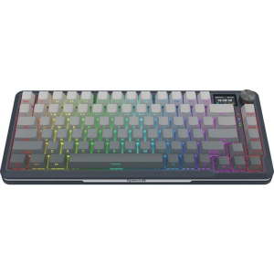 Tastatura gaming mecanica Bluetooth cu si fara fir Redragon Behemoth Pro neagra cu gri degrade iluminare RGB - Img 3