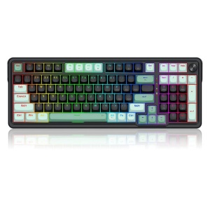 Tastatura gaming mecanica Redragon Eisa Magnetic neagra cu verde iluminare RGB