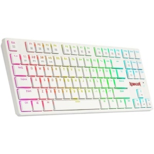 Tastatura Gaming Redragon Anubis White RGB Mecanica Brown Switch, Open Box - Img 1