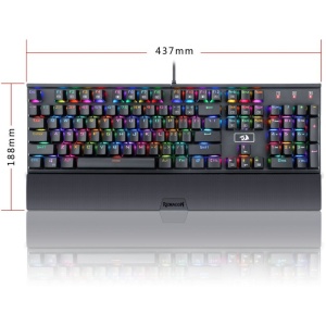 Tastatura Gaming Redragon Rahu RGB Mecanica, Open Box - Img 5