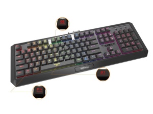 Tastatura mecanica Gamdias Hermes P3 iluminare RGB - Img 4
