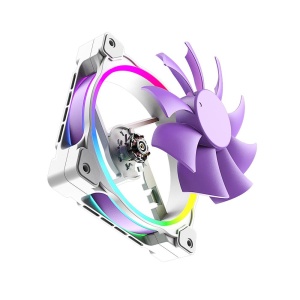 Ventilator ID-Cooling PN-21 120mm alb cu mov iluminare aRGB - Img 3