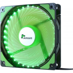 Ventilator Inter-Tech Argus L-12025 Green LED Fan - Img 1