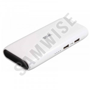 Baterie externa SSK 10.000 mAh, 2x USB, 2A, alb - Img 3