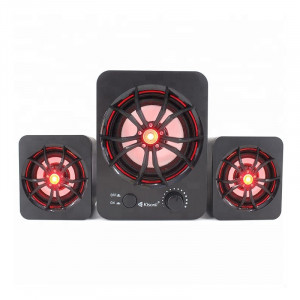 Boxe Kisonli 2.1 U-2600, 5W+2x 3W, alimentare USB, 1x jack 3.5mm, Negru - Img 2