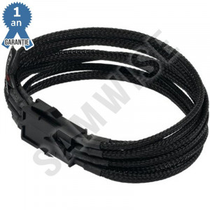 Cablu componente Orico 8-pin ATX Male - 8-pin ATX Female, 0.3m, negru sleeved - Img 3