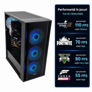 Calculator Gaming Aura V32, Intel Core i7-6700K 4.0GHz, MSI H110M PRO, 16GB DDR4, SSD 256GB, HDD 500GB, RX 580 8GB GDDR5 - Img 2