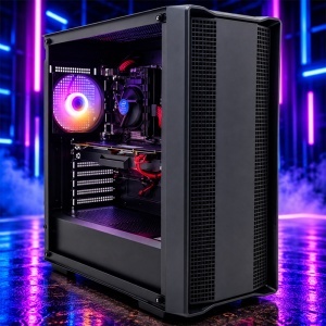 Calculator Gaming CC560 V8, Intel Core i5-10500T 2.3GHz, Gigabyte H410M HD3P, 16GB DDR4, SSD 256GB, HDD 500GB, GTX 1070 8GB GDDR5