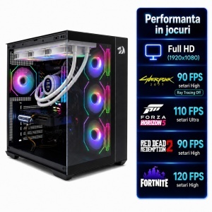 Calculator Gaming Evo V7, Intel Core i9-10900X 3.7GHz, ASRock X299 Taichi XE, 32GB DDR4, SSD 500GB, HDD 4TB, RTX 4060 Ti 8GB GDDR6 - Img 2