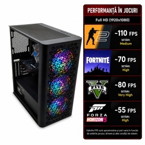 Calculator Gaming Fury V12, Intel Core i7-5820K 3.3GHz, Supermicro C7X99-OCE, 16GB DDR4, SSD 256GB, HDD 500GB, RX 580 8GB GDDR5 - Img 2