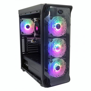 Calculator Gaming LUX V6, Intel Core i5 8400T turbo 3.3GHz, ASUS PRIME B360M-A, 16GB DDR4, SSD 256GB, HDD 1TB, GTX 1060 3GB DDR5, 500W - Img 1