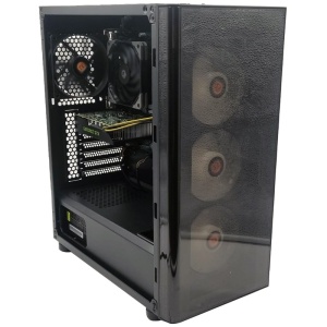 Calculator Gaming Thermaltake V200, Intel Core i5-10500T 2.3GHz, Asus Pro H410M-C2, 16GB DDR4, SSD 256GB, HDD 1TB, GTX 1660 Super 6GB DDR6 - Img 1