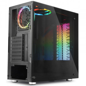 Carcasa Gaming Redragon SteelJaw, MiddleTower, Panou transparent, Iluminare RGB, USB 3.0, Vent. 4x 120mm - Img 5