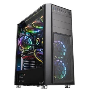 Carcasa Thermaltake Versa H26 Tempered Glass Black, Open Box