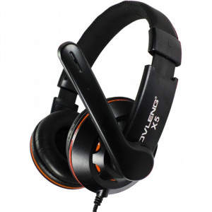 Casti Gaming Ovleng X-5, cu microfon, negru - Img 1
