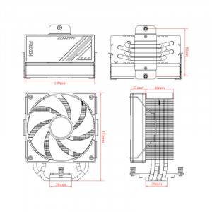 Cooler CPU ID-Cooling A410 ARGB White - Img 5