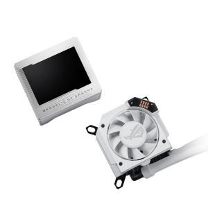 Cooler procesor cu lichid ASUS ROG RYUJIN III 240 iluminare aRGB cu display alb - Img 2