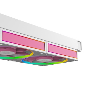 Cooler procesor cu lichid ID-Cooling FX240 Infinity Pink iluminare aRGB - Img 4