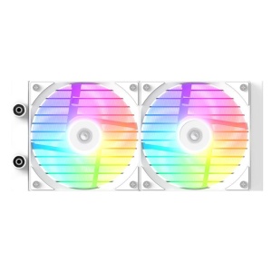 Cooler procesor cu lichid ID-Cooling FX240 LCD alb cu display iluminare aRGB - Img 2
