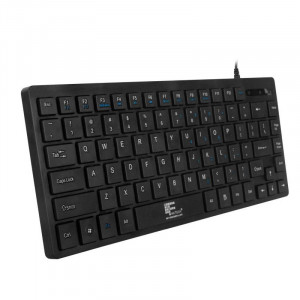 Mini Tastatura Multimedia USB, Fantech K3M, slim 84 taste, design compact, Negru - Img 2