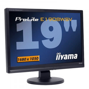 Monitor LCD IIYAMA ProLite 19" E1908 WSV, 1680 x 1050, 5ms, VGA, Cabluri incluse - Img 1