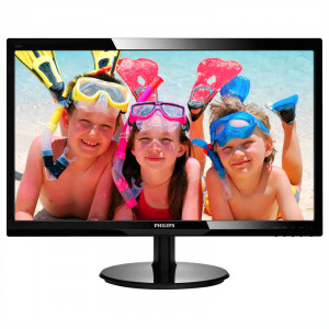 Monitor LED Philips 24" 246V5LSB, Grad A, 1920x1080, 5ms, DVI, VGA, Cabluri incluse - Img 1
