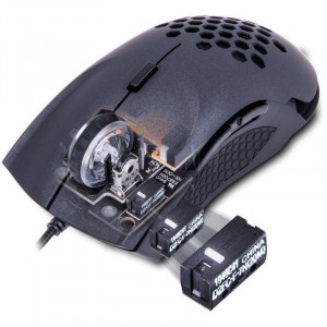 Mouse Gaming Tt eSPORTS VENTUS X Plus, Laser, USB, 10000 dpi, 6 butoane, Iluminare LED rosu - Img 5