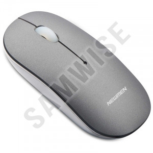 Mouse Newmen T1800 Gray, Wireless, USB cu Husa de protectie - Img 1