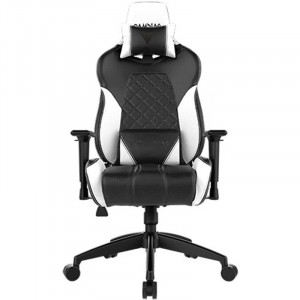 Scaun Gaming Gamdias Achilles E1 L Iluminare RGB negru cu alb, Open Box - Img 1