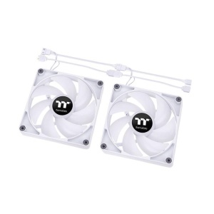 Set 2 ventilatoare Thermaltake CT120 120mm aRGB albe - Img 3