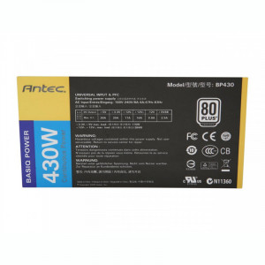 Sursa Antec 430W Basiq BP430, 3x SATA, 4x Molex, 1x 6-pin PCI-E - Img 3
