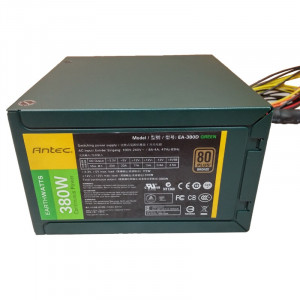 Sursa Antec EarthWatts EA-380D Green 380W, 5x SATA, 4x Molex, 1x 6-pin PCI-E - Img 2
