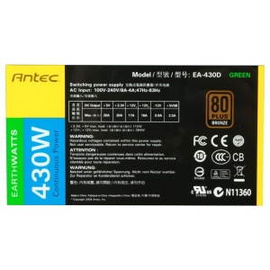 Sursa ANTEC EarthWatts EA-430D GREEN 430W 80+ - Img 2