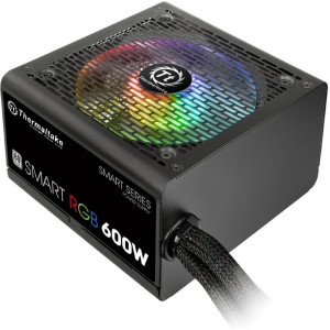 Sursa Gaming Thermaltake Smart Iluminare RGB 600W, 6x SATA, 3x MOLEX, 2x 6+2 pin, PFC activ - Img 2