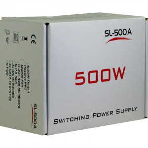 Sursa Inter-Tech 500W SL-500, 3x SATA, 2x Molex, Ventilator 120mm, PFC - Img 4