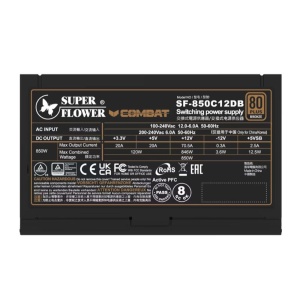 Sursa Super Flower Combat DB 850W neagra 80+ Bronze ATX 3.1 - Img 3