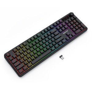 Tastatura gaming Bluetooth cu fir si wireless Redragon Volcano neagra iluminare RGB - Img 4