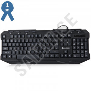 Tastatura Gaming FanTech K10, iluminata, USB, 8 taste multumedia - Img 2