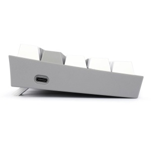 Tastatura gaming mecanica Bluetooth cu fir si wireless Redragon Fizz Pro alba cu gri iluminare RGB switch-uri rosii - Img 2